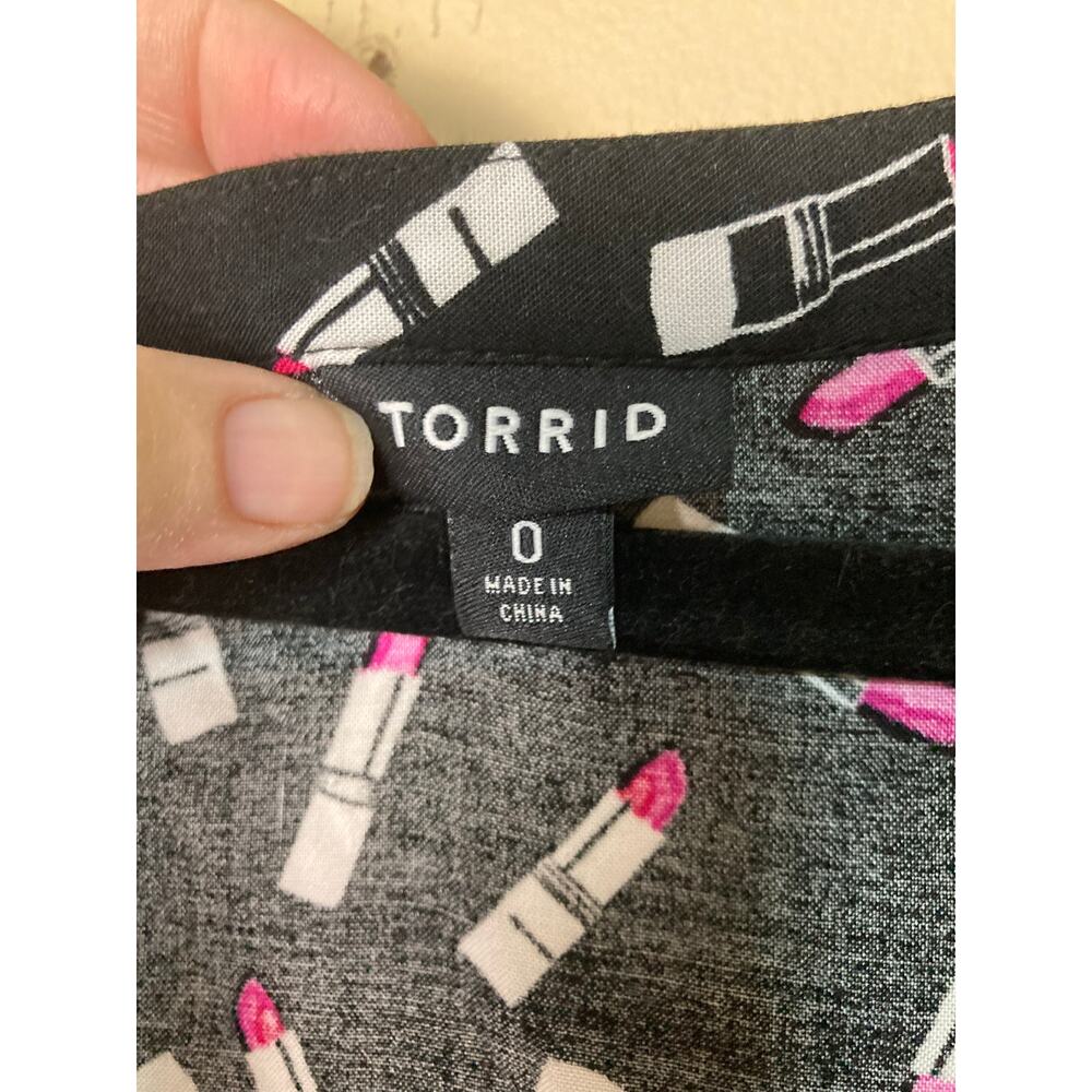 Torrid Lipstick Dress Novelty Print Size‎ 0 - Picture 3 of 6